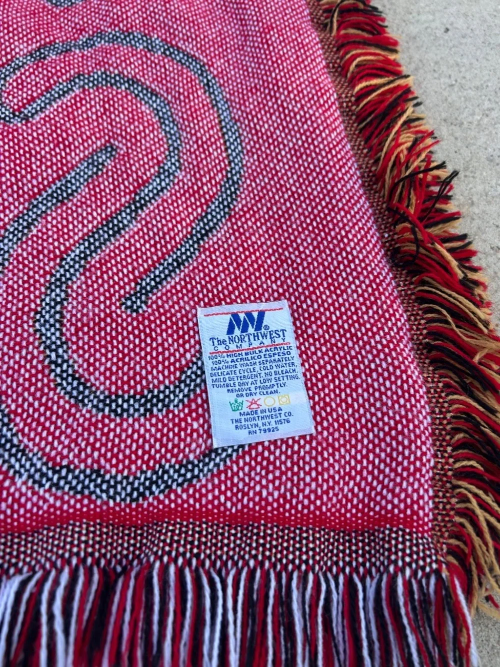 Vintage Elvis Presley Knit Blanket Throw